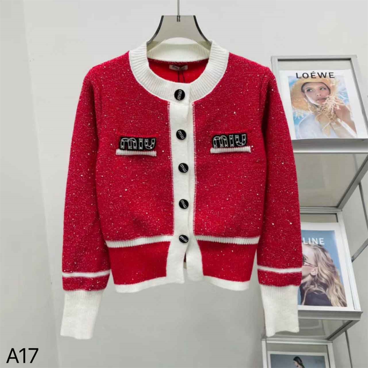 Áo len nữ MiuMiu cổ tròn siêu cấp
