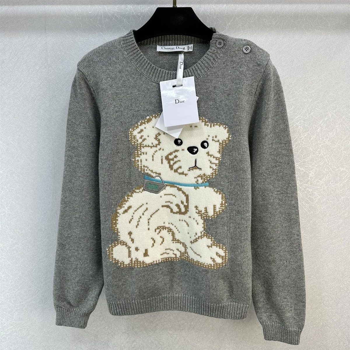 Len cổ tròn hiệu Dior hàng cao cấp