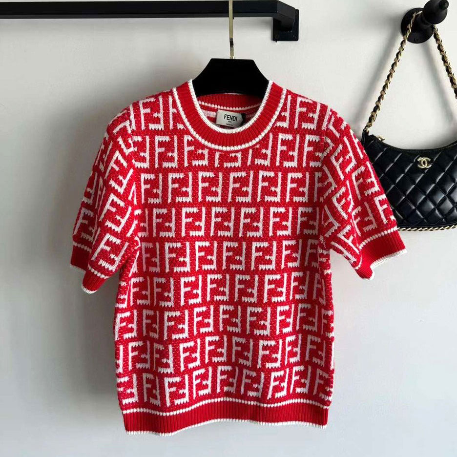 Áo len cộc tay Fendi cao cấp