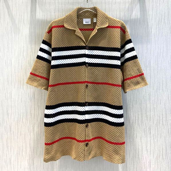 Áo phông sọc kẻ ngang hiệu Burberry cao cấp