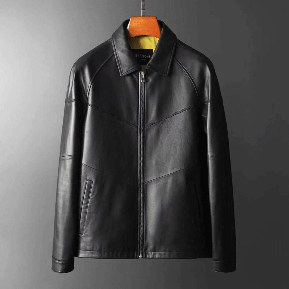 Áo da nam hiệu Givenchy cao cấp cổ đức