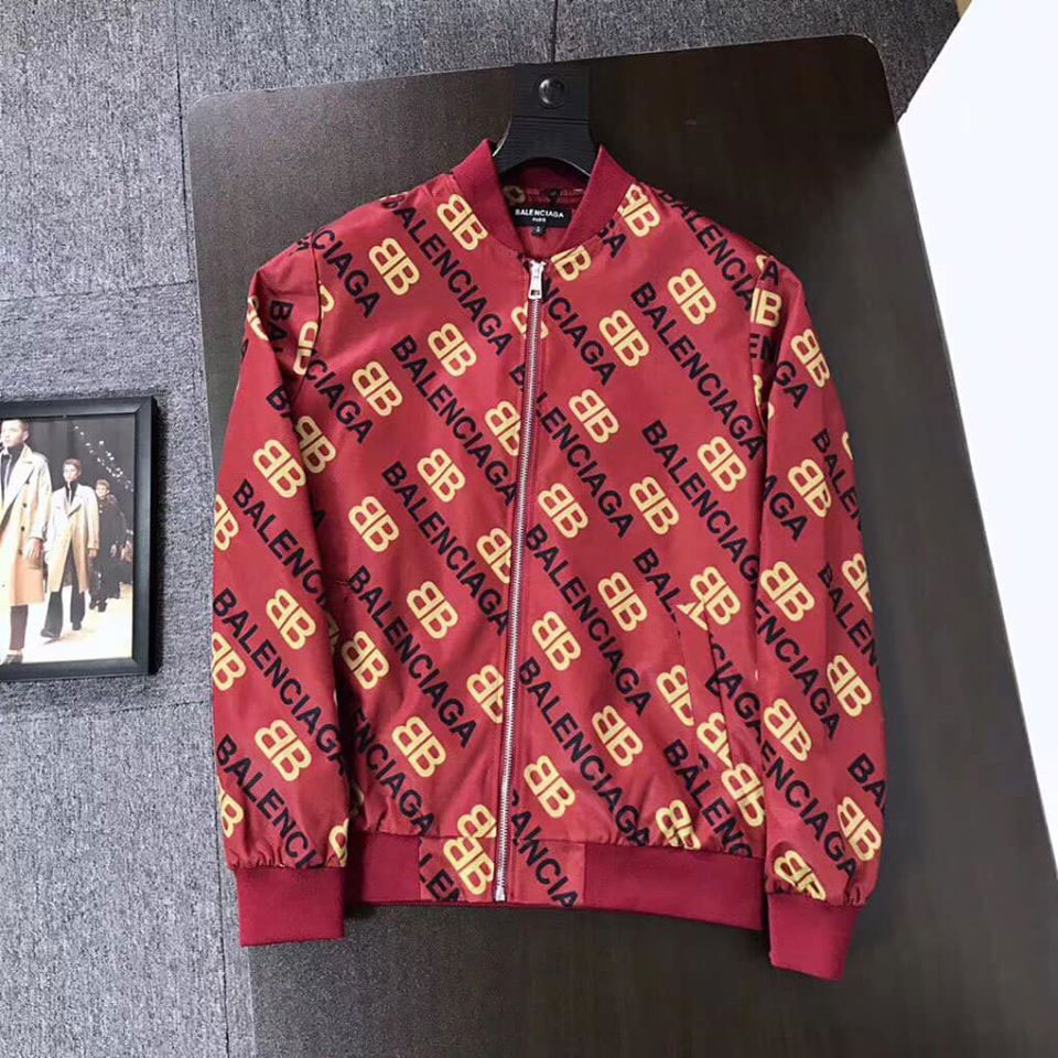 Áo khoác nam hiệu Balenciaga họa tiết logo chữ cao cấp