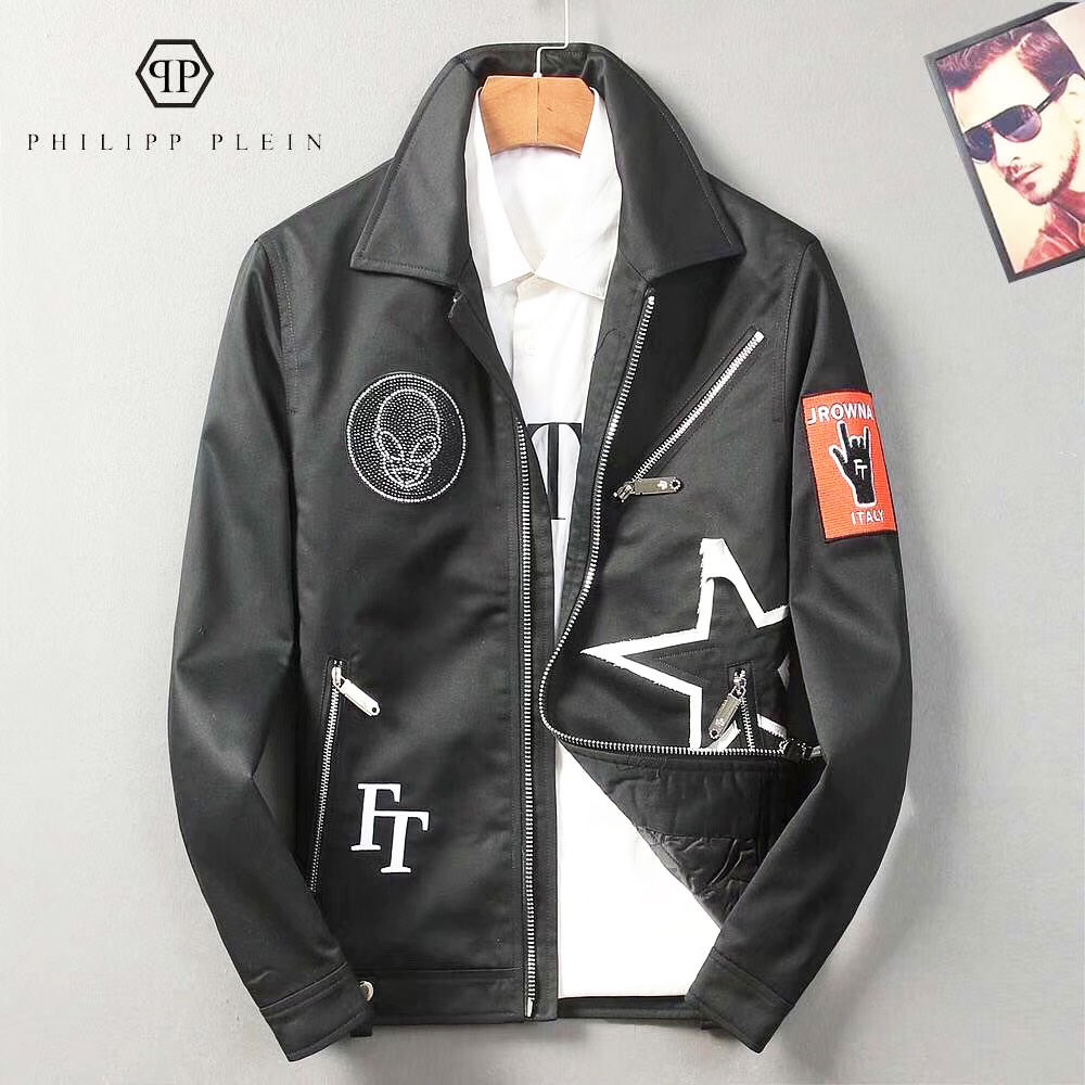 Áo khoác nam Philipp Plein phối họa tiết sao cao cấp
