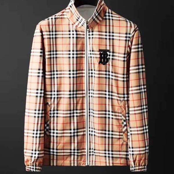 Áo khoác nam kẻ ô hiệu Burberry siêu cấp