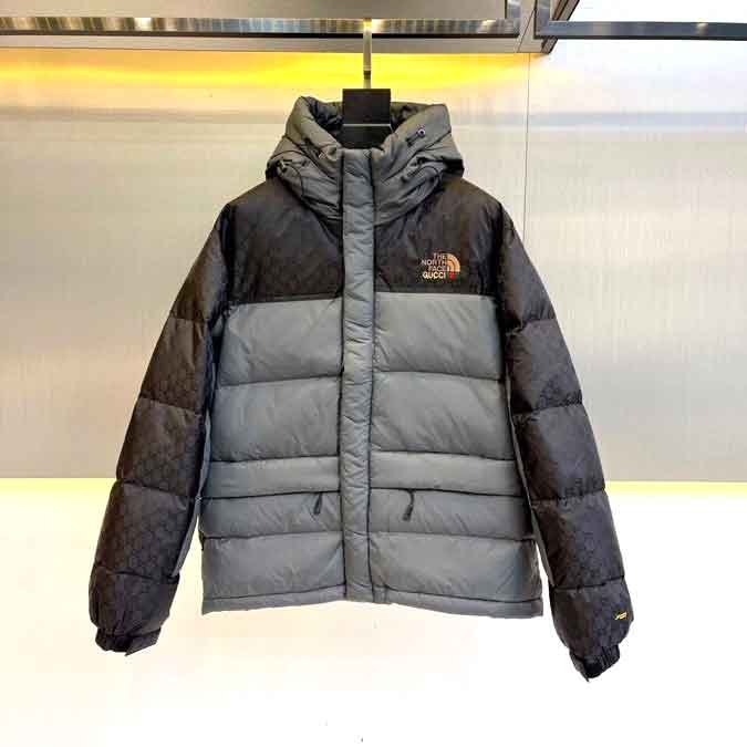 Áo phao nam phối 2 màu hiệu Gucci cao cấp
