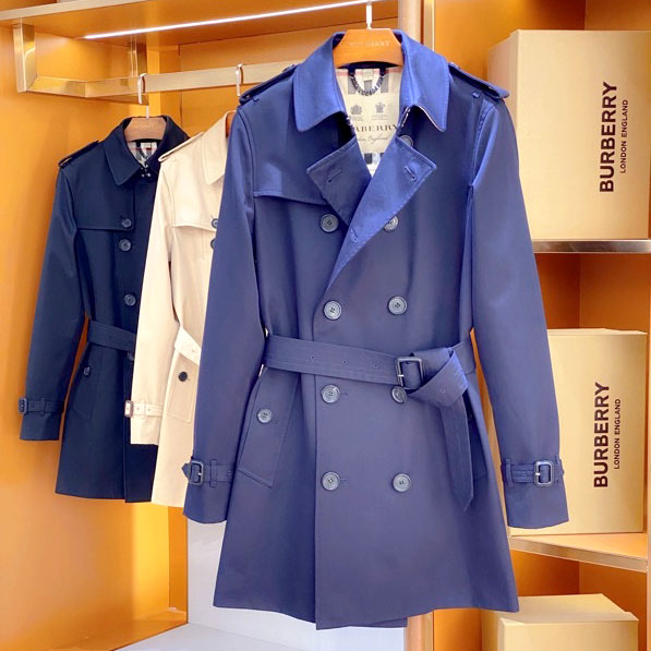 Áo khoác dài kèm belt hiệu Burberry siêu cấp