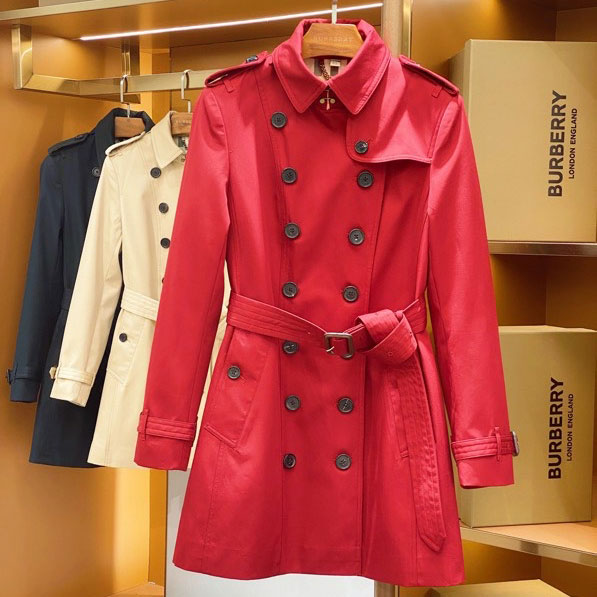 Áo thân dài Burberry kaki chống nước siêu cấp