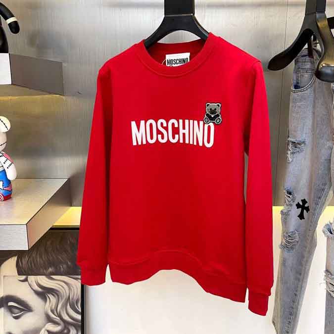 Áo nam cổ tròn hiệu Moschino cao cấp