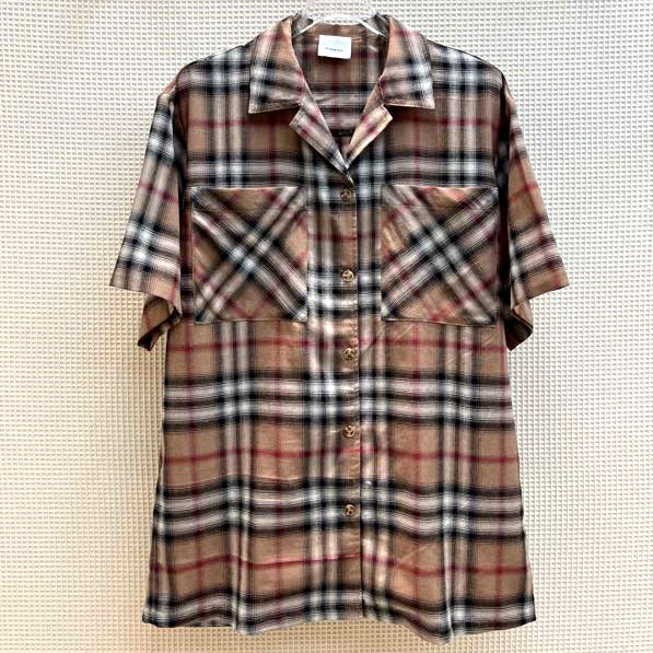 Áo sơ mi kẻ chất lụa hiệu Burberry siêu cấp