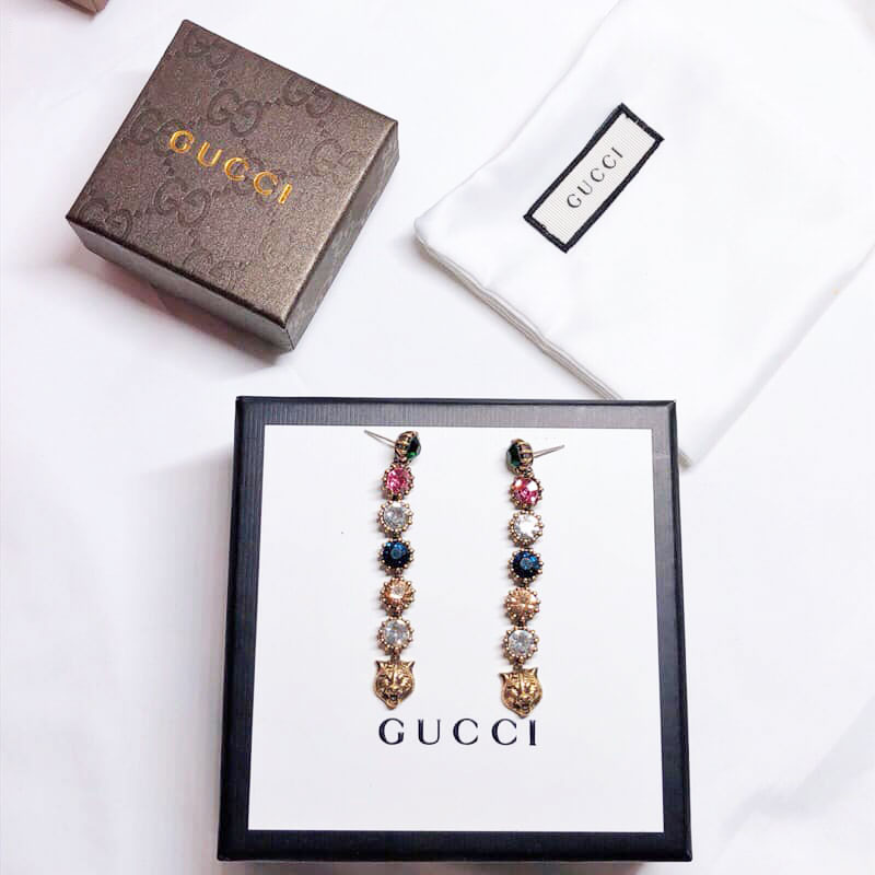 Bông tai Gucci đá đủ màu cao cấp 