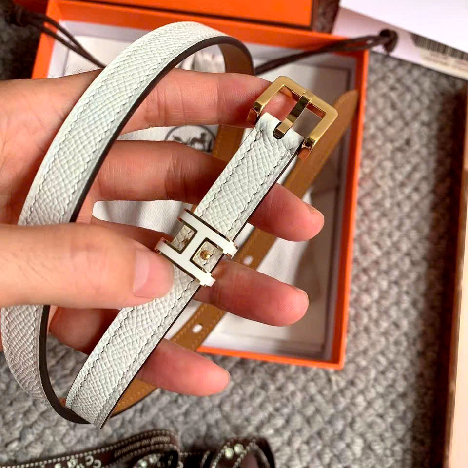 Dây lưng da Herms mặt nhỏ cao cấp