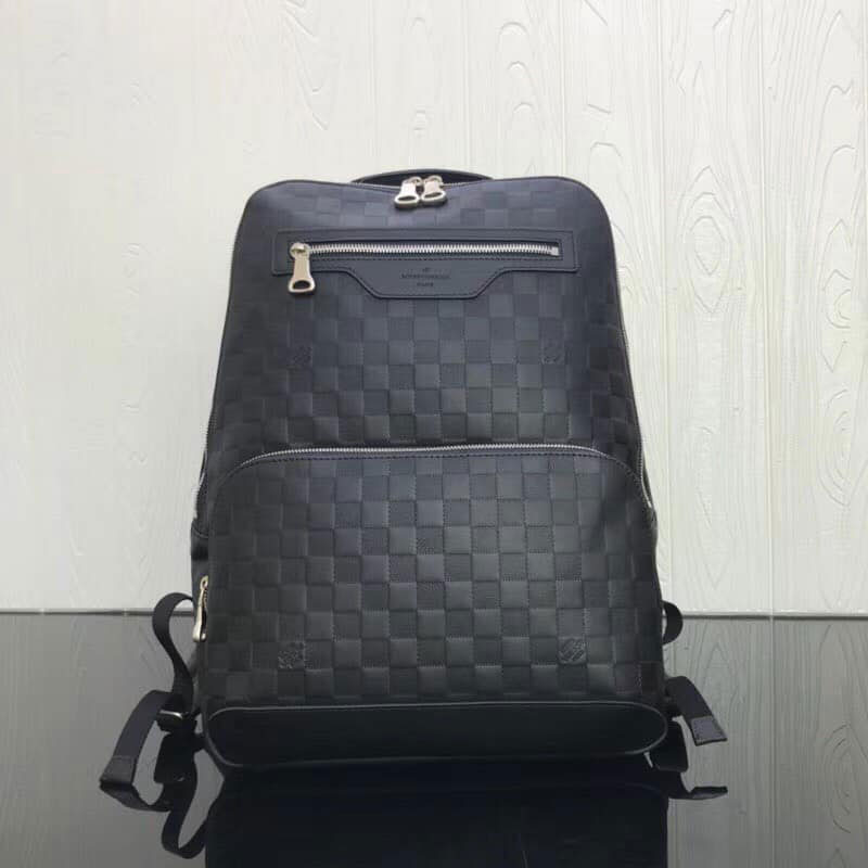 Balo da thật LV likeauth khóa bạc