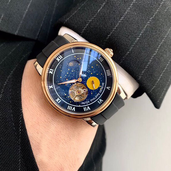 Đồng hồ nam hiệu Patek 2 kim cao cấp