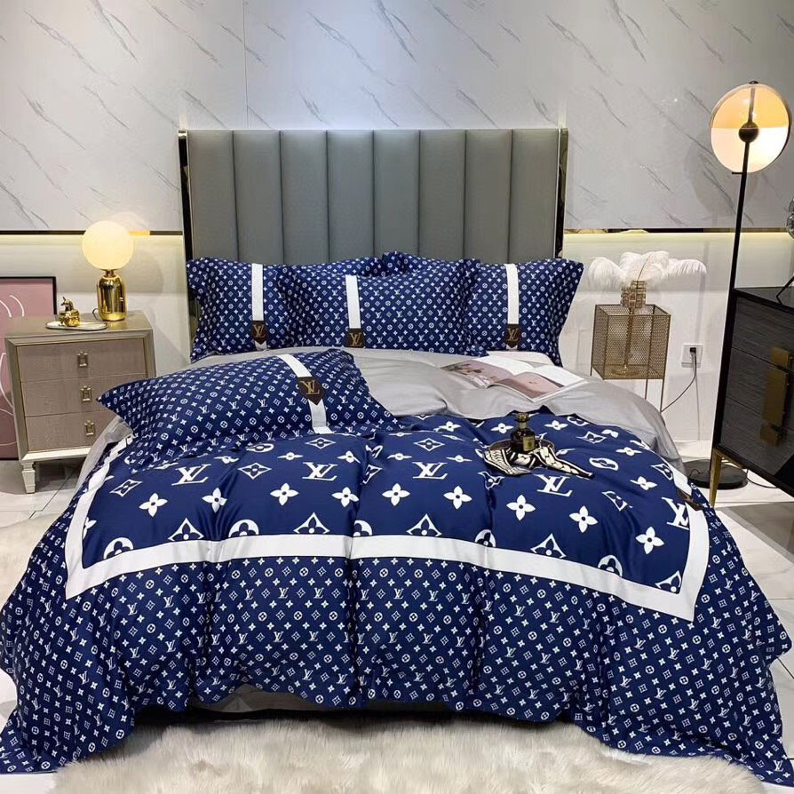 Ga gối chất cottons hiệu Louis Vuittion cao cấp