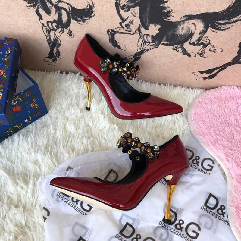 Giầy nữ hiệu DG siêu cấp da bóng