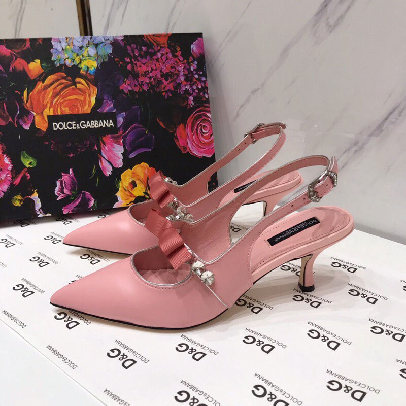 Sandal hiệu DG da lộn hở gót siêu cấp