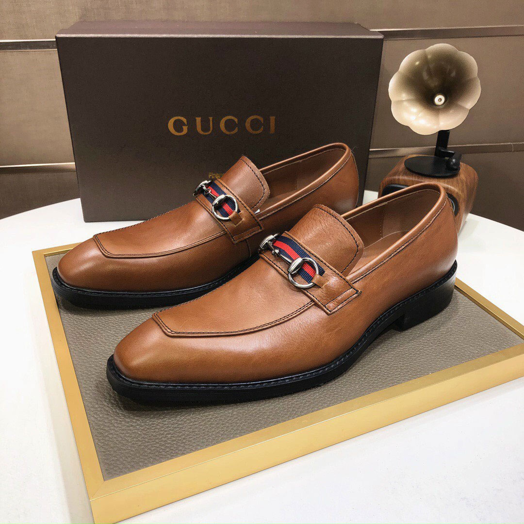 Giầy nam Gucci da màu bò siêu cấp