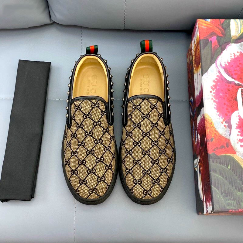 Giầy Gucci nam viền da đinh siêu cấp