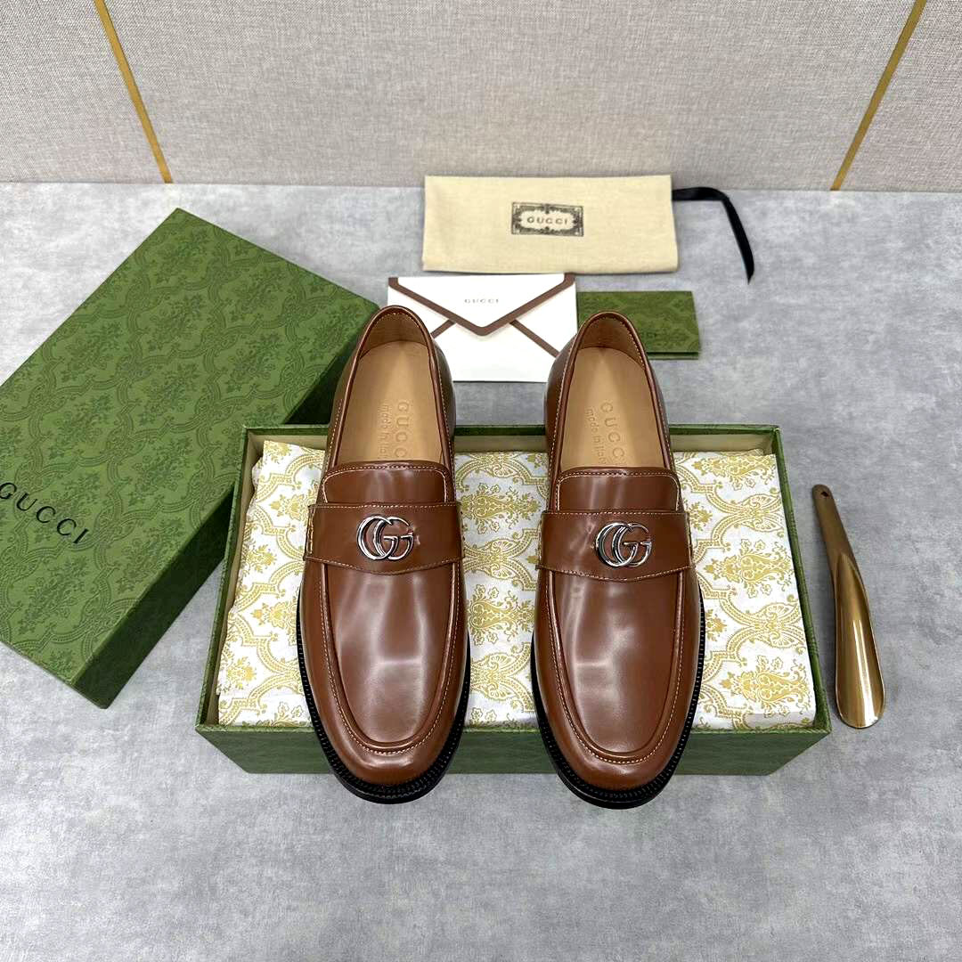 Giầy nam da bóng hiệu Gucci siêu cấp