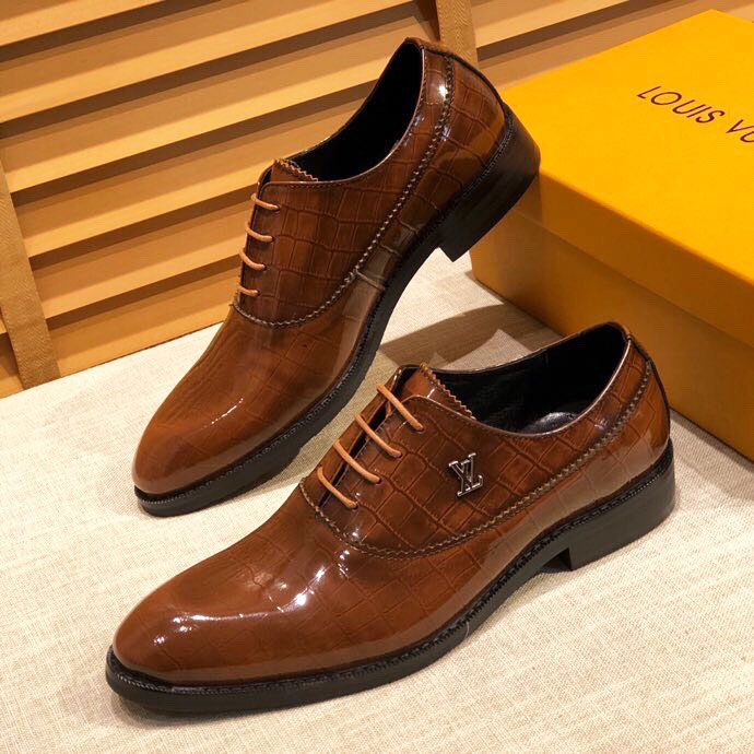 Giầy nam da bóng hiệu Louis Vuitton cao cấp