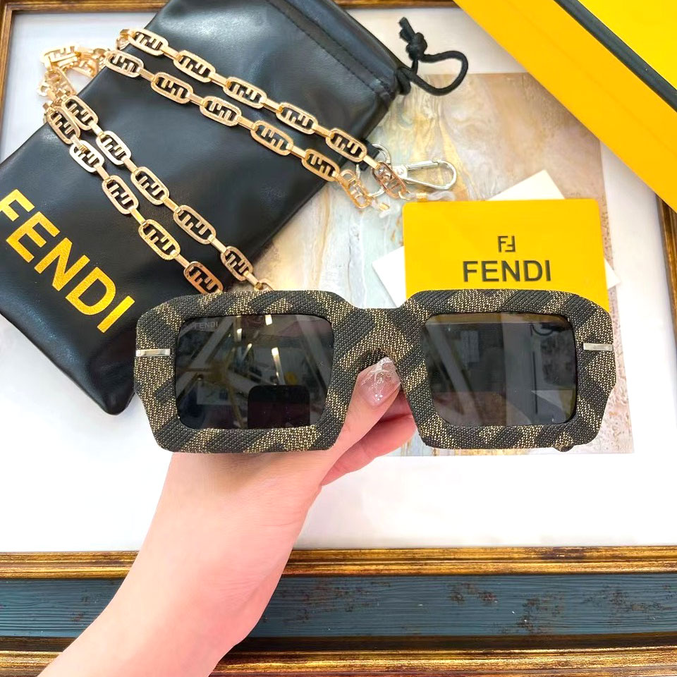 Kính Fendi gọng nâu siêu cấp