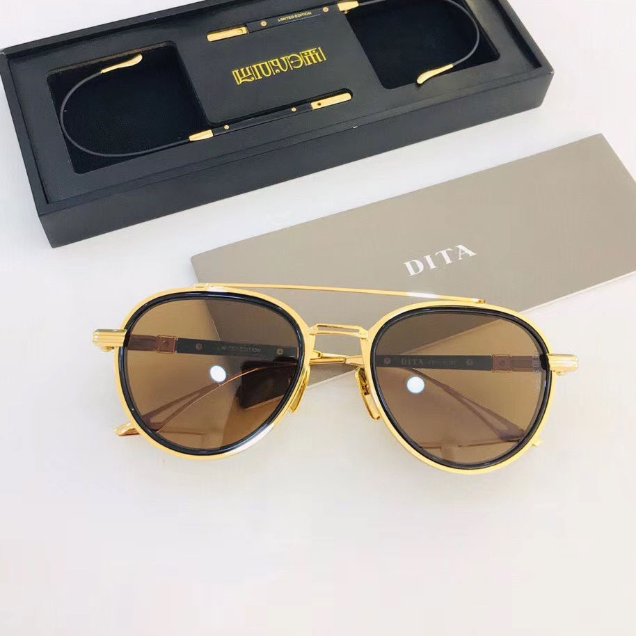 Kính hiệu Dita Gọng sắt mắt tròn super