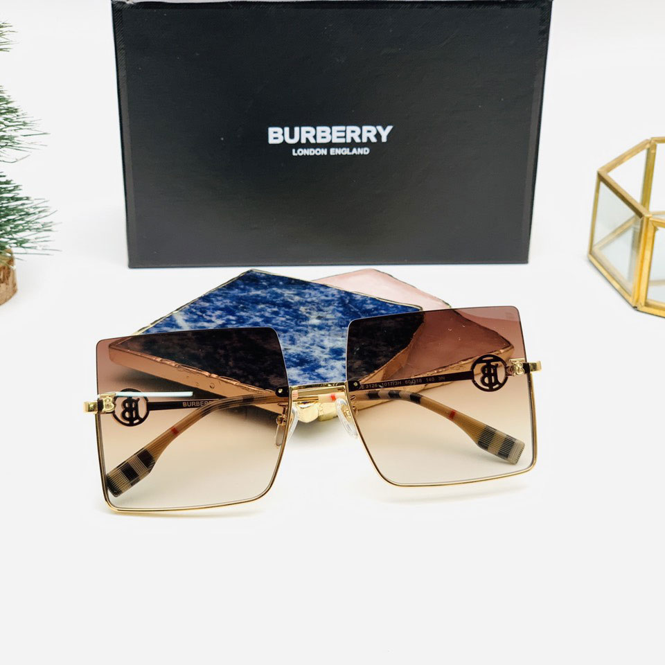 Kính hiệu Burberry mắt vuông cao cấp