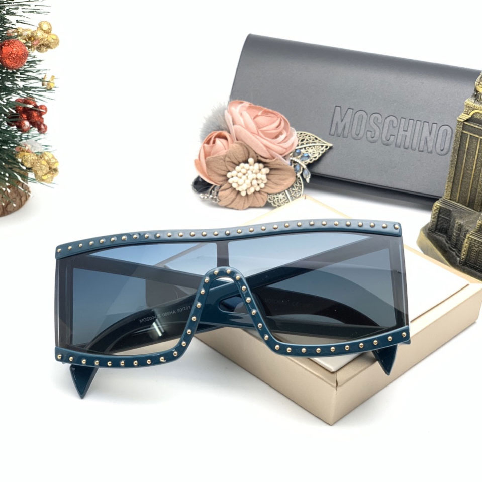 Kính hiệu Moschino gọng nạm đinh cao cấp