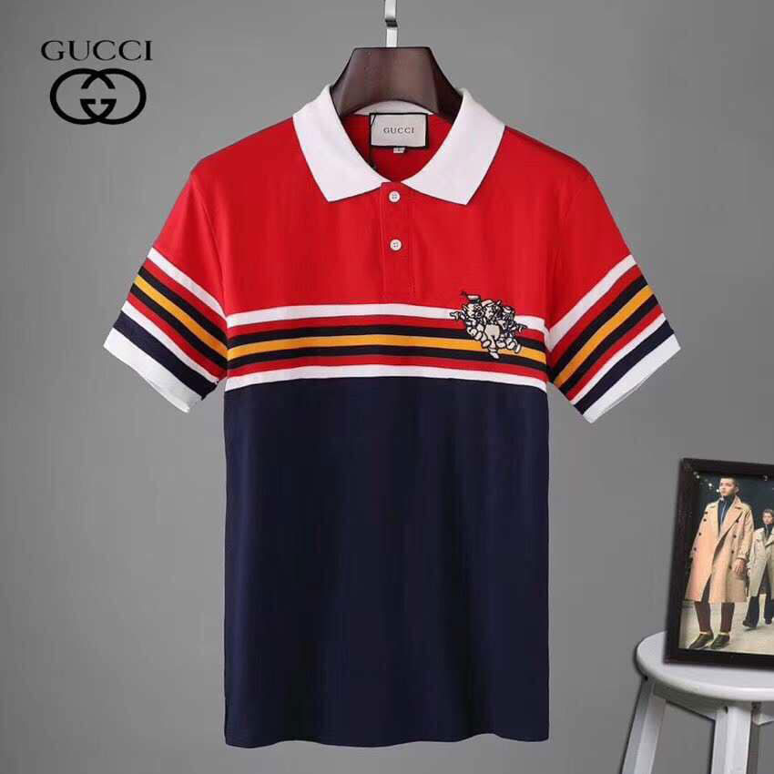 Áo nam hiệu Gucci sọc ngang 3 màu  siêu cấp