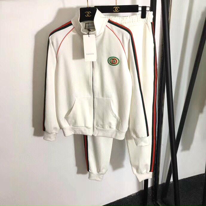 Set bộ Gucci sọc xanh đỏ cotton cao cấp