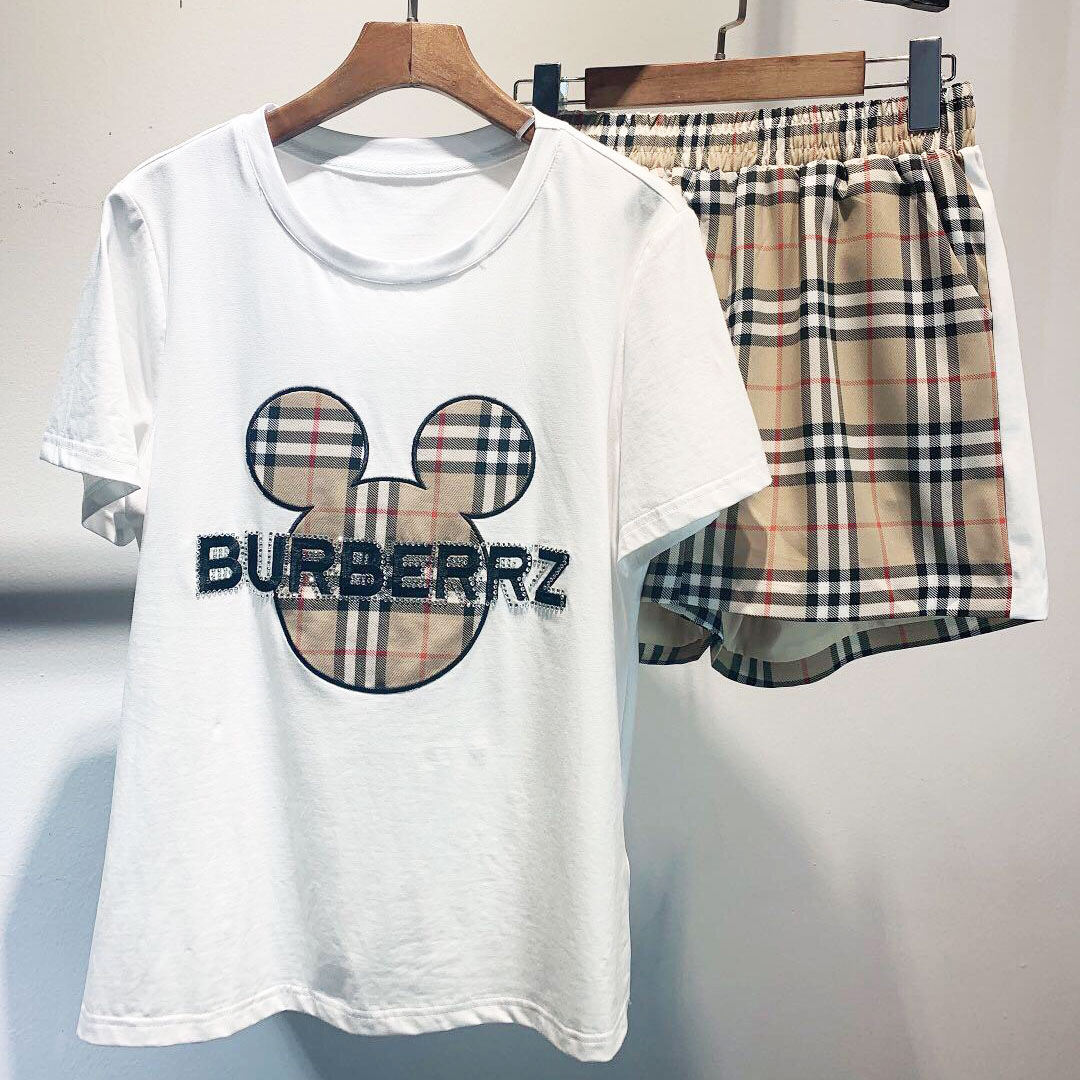 Set bộ nữ Burberry cộc cao cấp