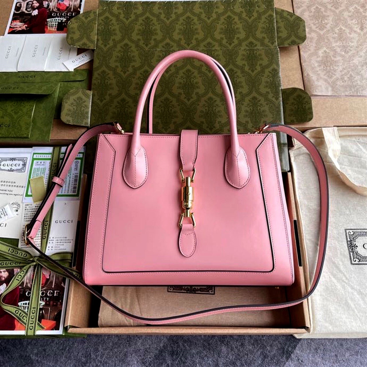 Túi xách Gucci quai xách da mịn siêu cấp