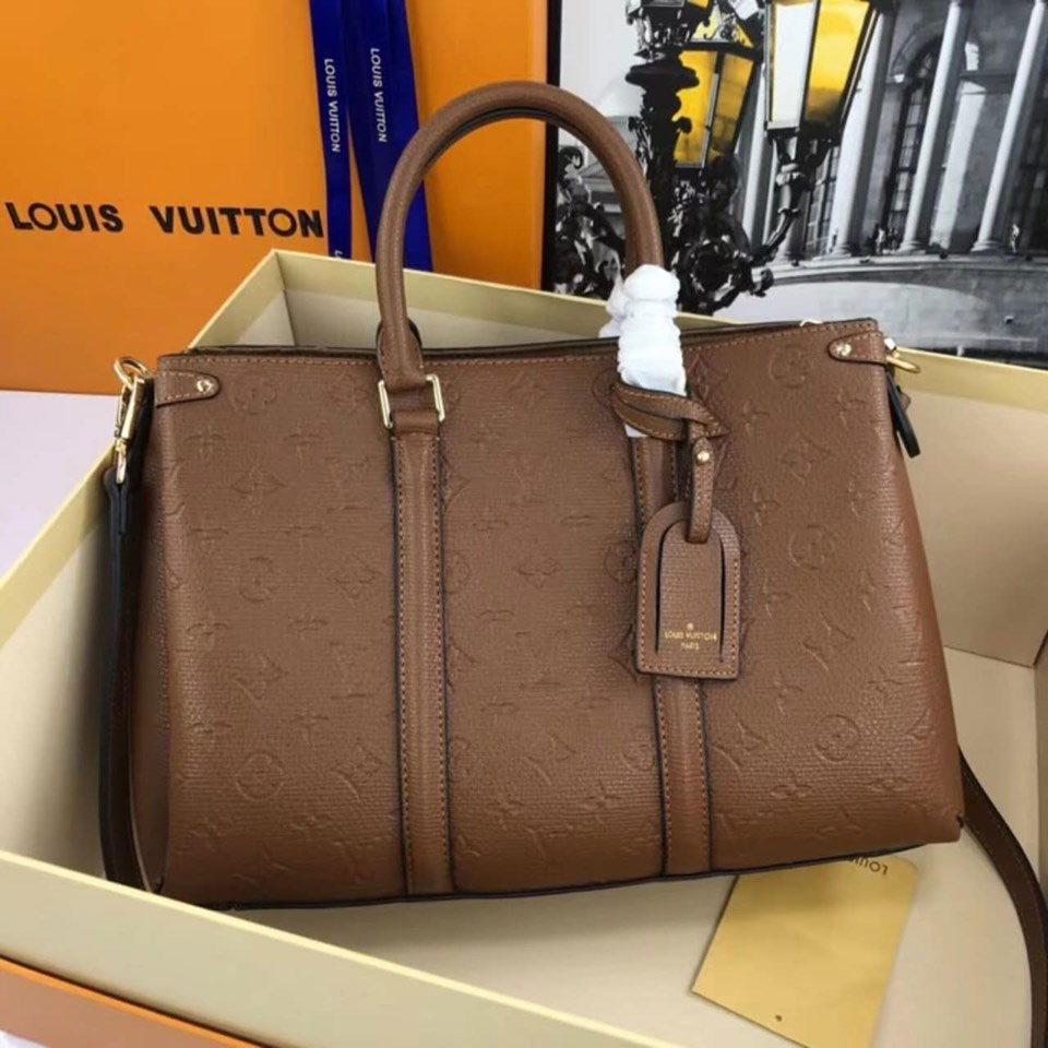 Túi Louis Vuitton super hoa nâu 
