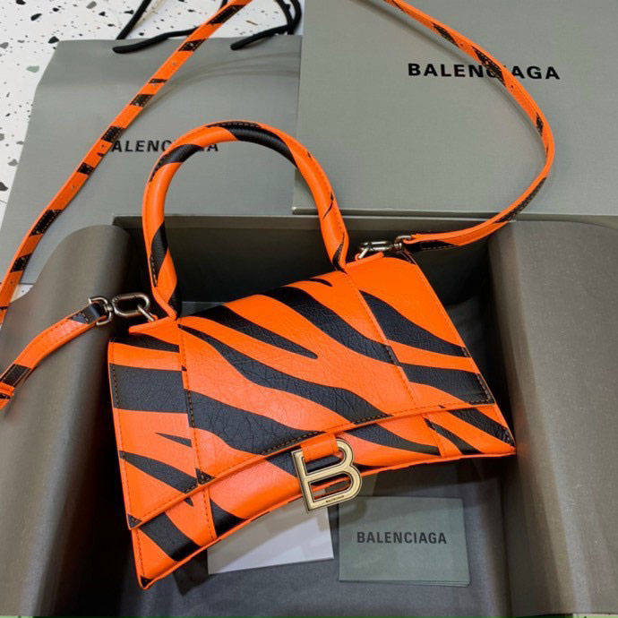 Túi xách Balenciaga cặp họa tiết đen cam likeauth