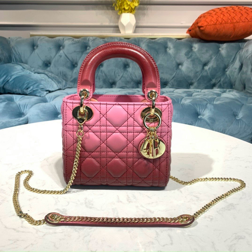 Túi xách Dior 3 ô lady màu loang siêu cấp
