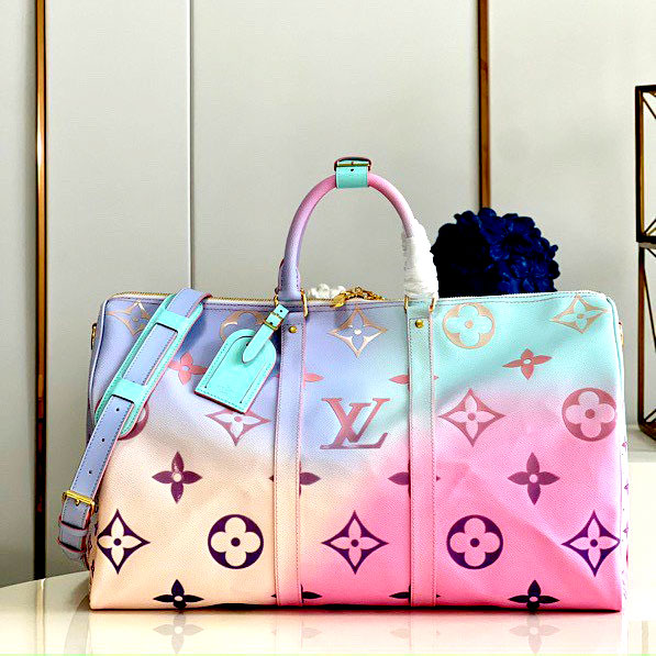 Túi xách du lịch Lv loang 2 màu siêu cấp