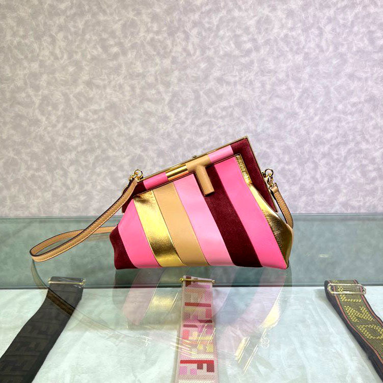 Túi xách Fendi sọc nhiều màu siêu cấp