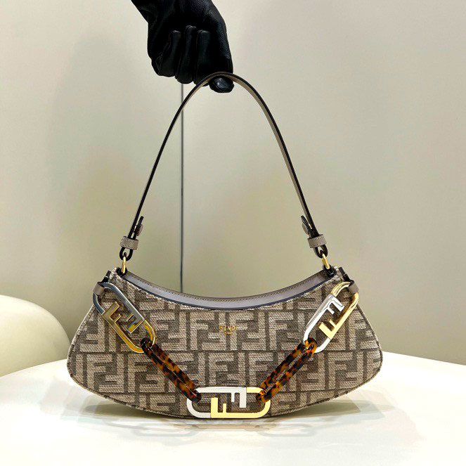 Túi xách Thuyền Fendi họa tiết logo siêu cấp