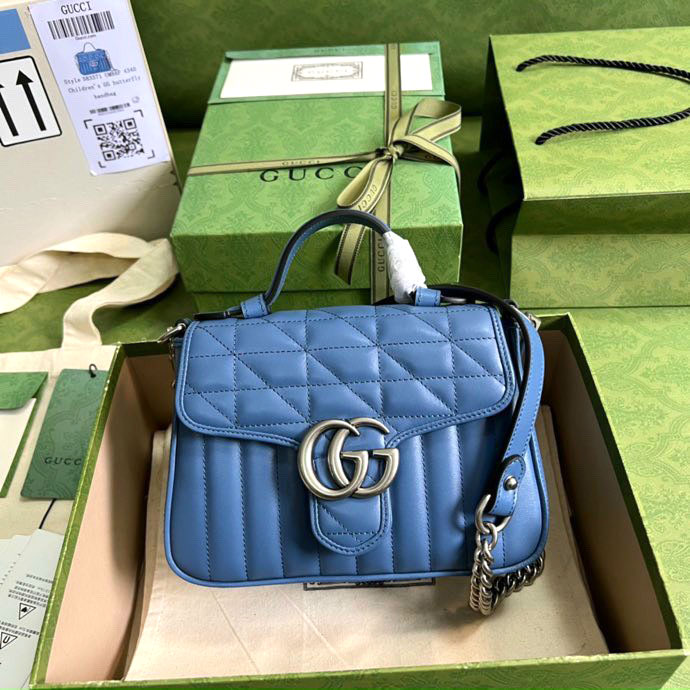 Túi xách Gucci cặp khóa bạc siêu cấp