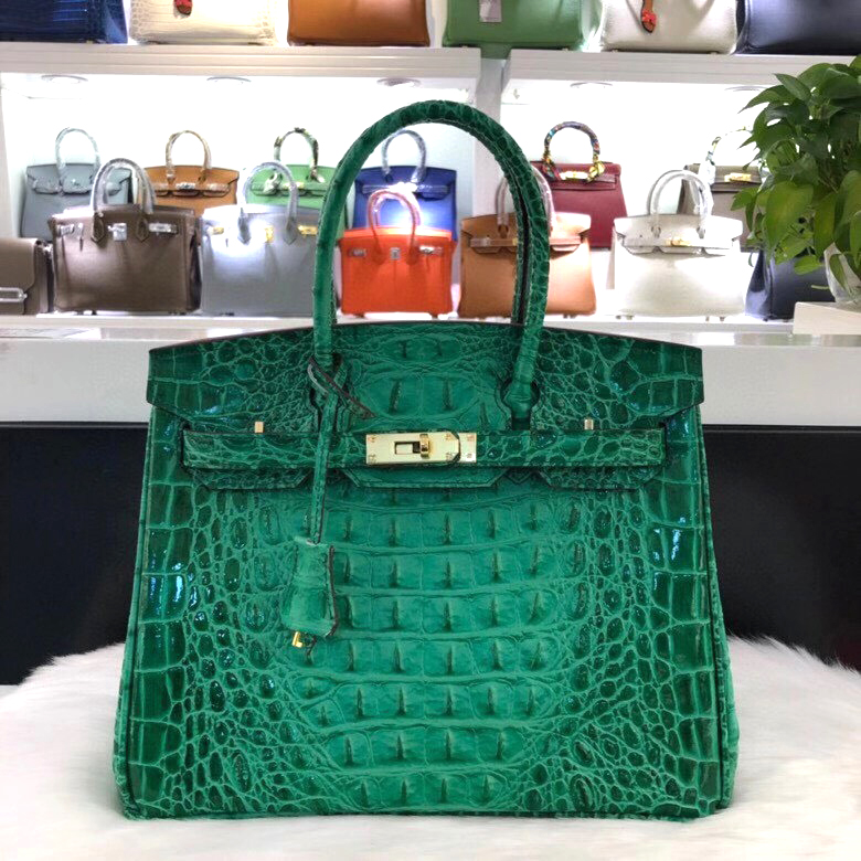 Túi xách Herm da cá sấu super Birkin 