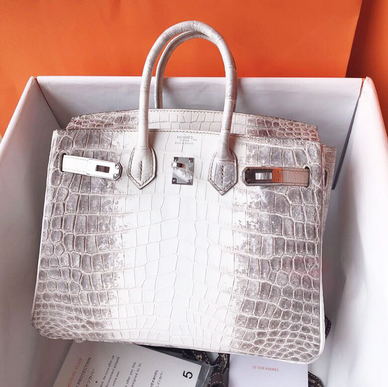 Túi xách Herms Birkin da cá sấu bạch tạng VIP