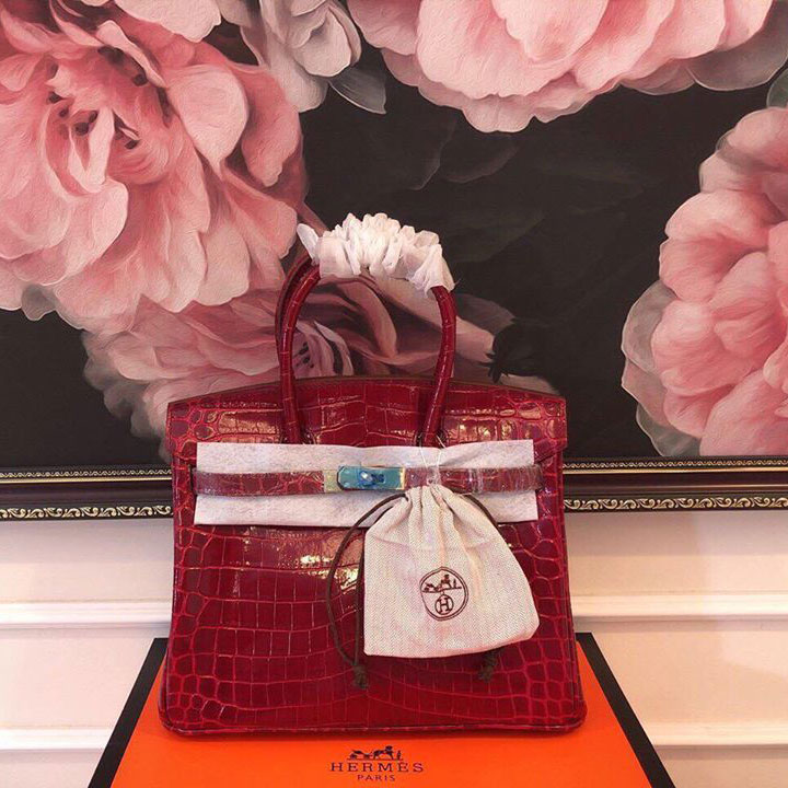 Túi xách da rắn hiệu Herms birkin