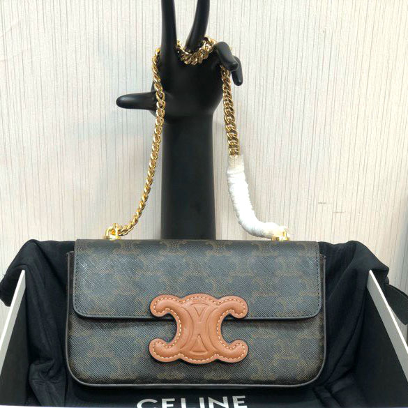 Túi xách Fendi cặp da mịn khóa cài siêu cấp