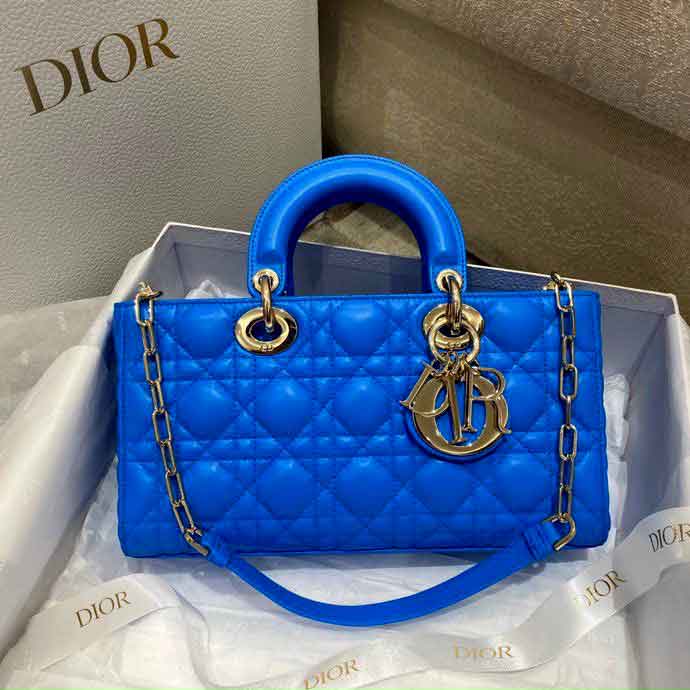 Túi xách Dior làn da mịn xích vàng siêu cấp