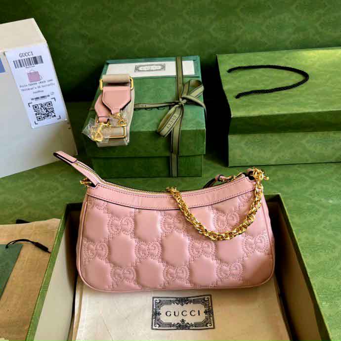 Túi xách Gucci xách vai kéo khóa xích vàng siêu cấp