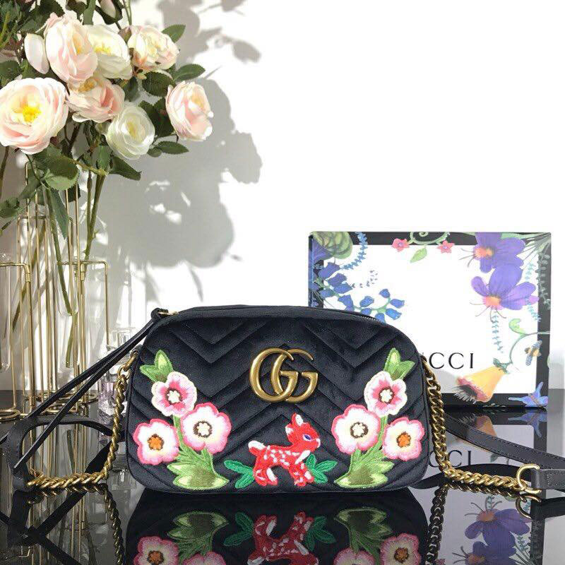 Túi Gucci siêu cấp hoa thêu tay