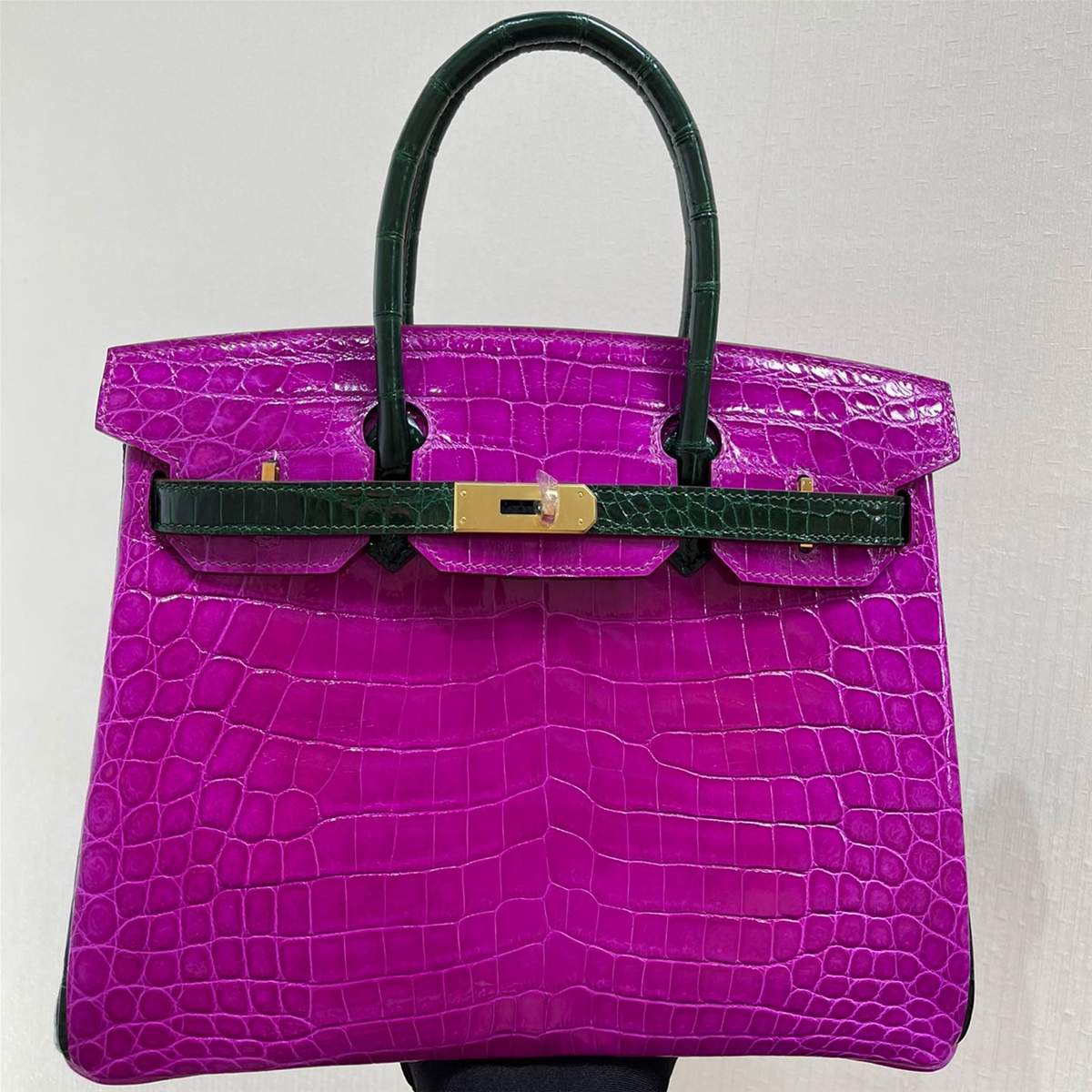 Túi xách Herms da cá sấu Birkin khâu tay likeauth