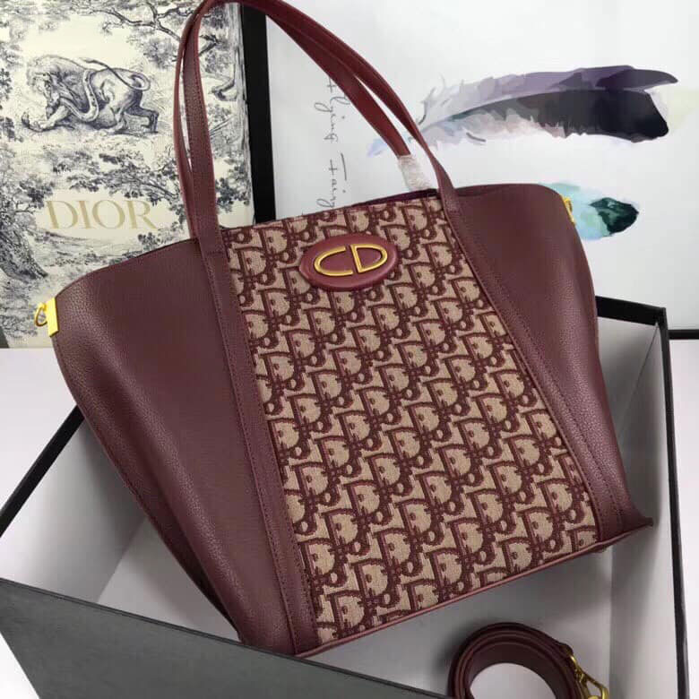 Túi xách Dior da thật pha thổ cẩm siêu cấp