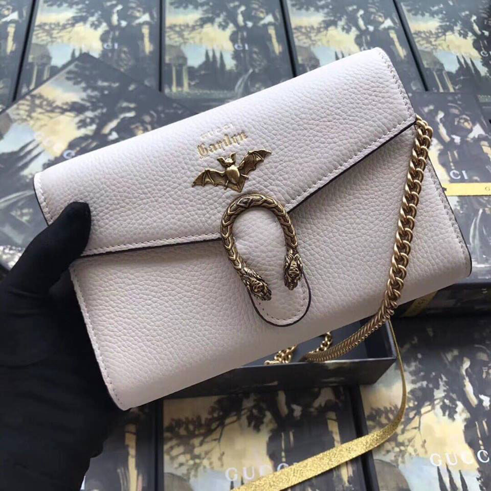 Túi cluth Gucci đầu rồng da sần siêu cấp