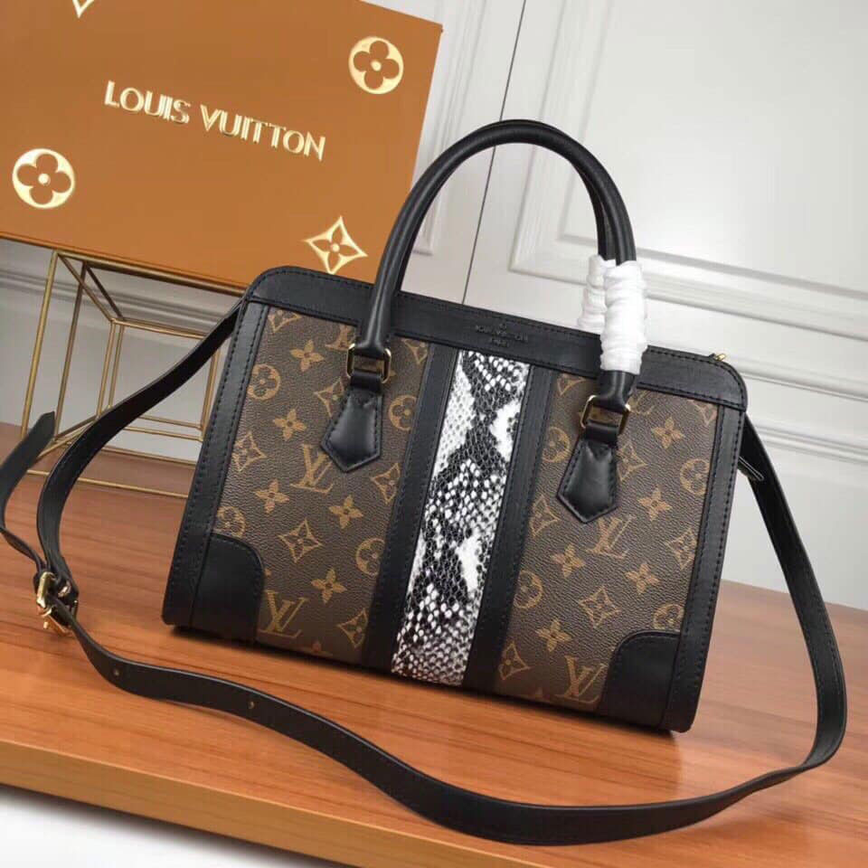 Túi xách cốp hiệu Louis Vuitton hoa viền da siêu cấp - Loan Ruby Store